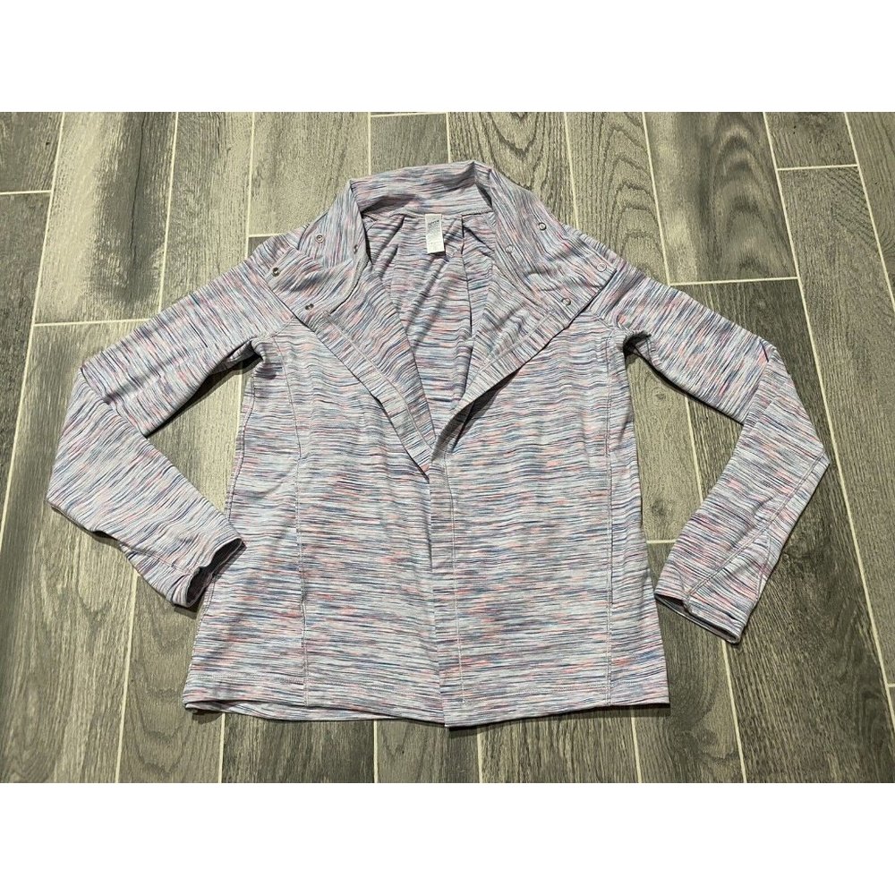 Ivivva by Lululemon Space Dye Cardigan Wrap Jacket Girls Size 14